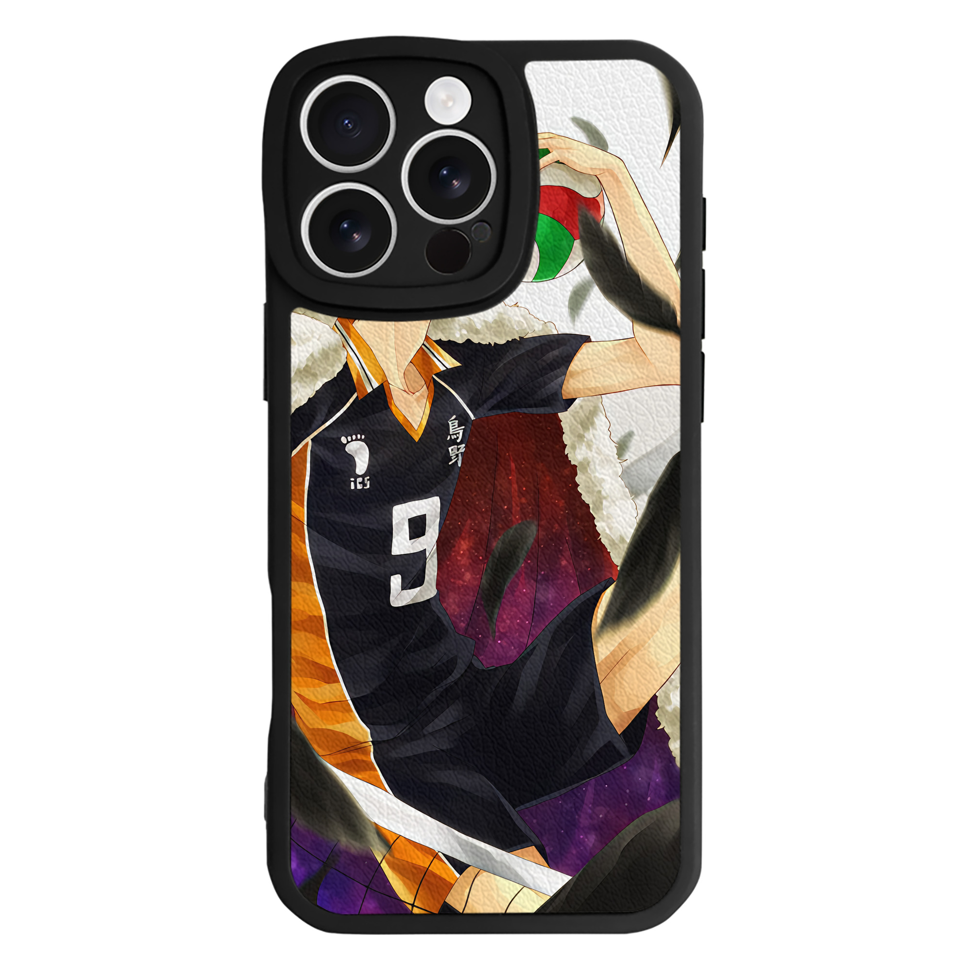 （画像用） ハイキュー!! Haikyu!! 【iPhone 16シリーズ対応】シリコンスマホケース（レザー調） 材質：シリコン